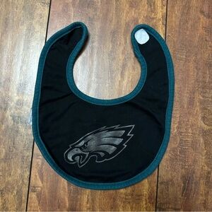 Philadelphia Eagles Kids Bib - Black and Green - reversible